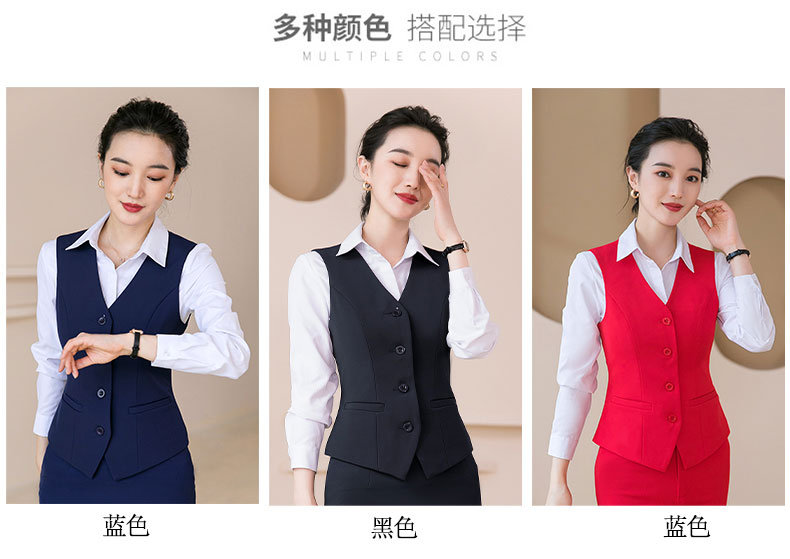 Fashion business commuter slim vest 115-6001 vest