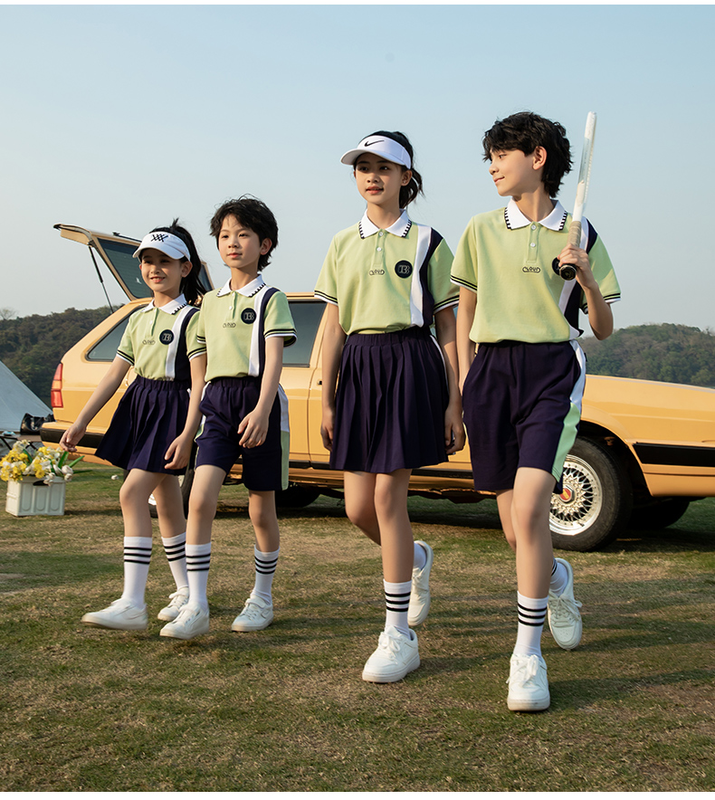 Summer elementary school uniforms kindergarten uniforms class uniforms summer suits two-piece suits 216-6050