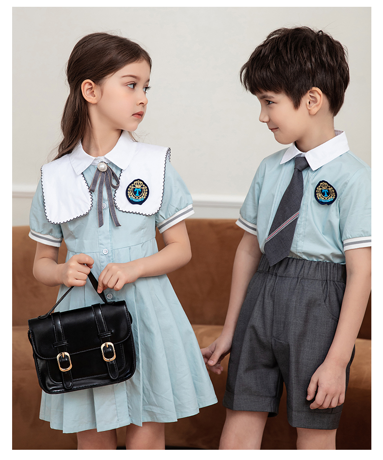 British style kindergarten uniforms for primary and secondary school students class uniforms set 216-7011