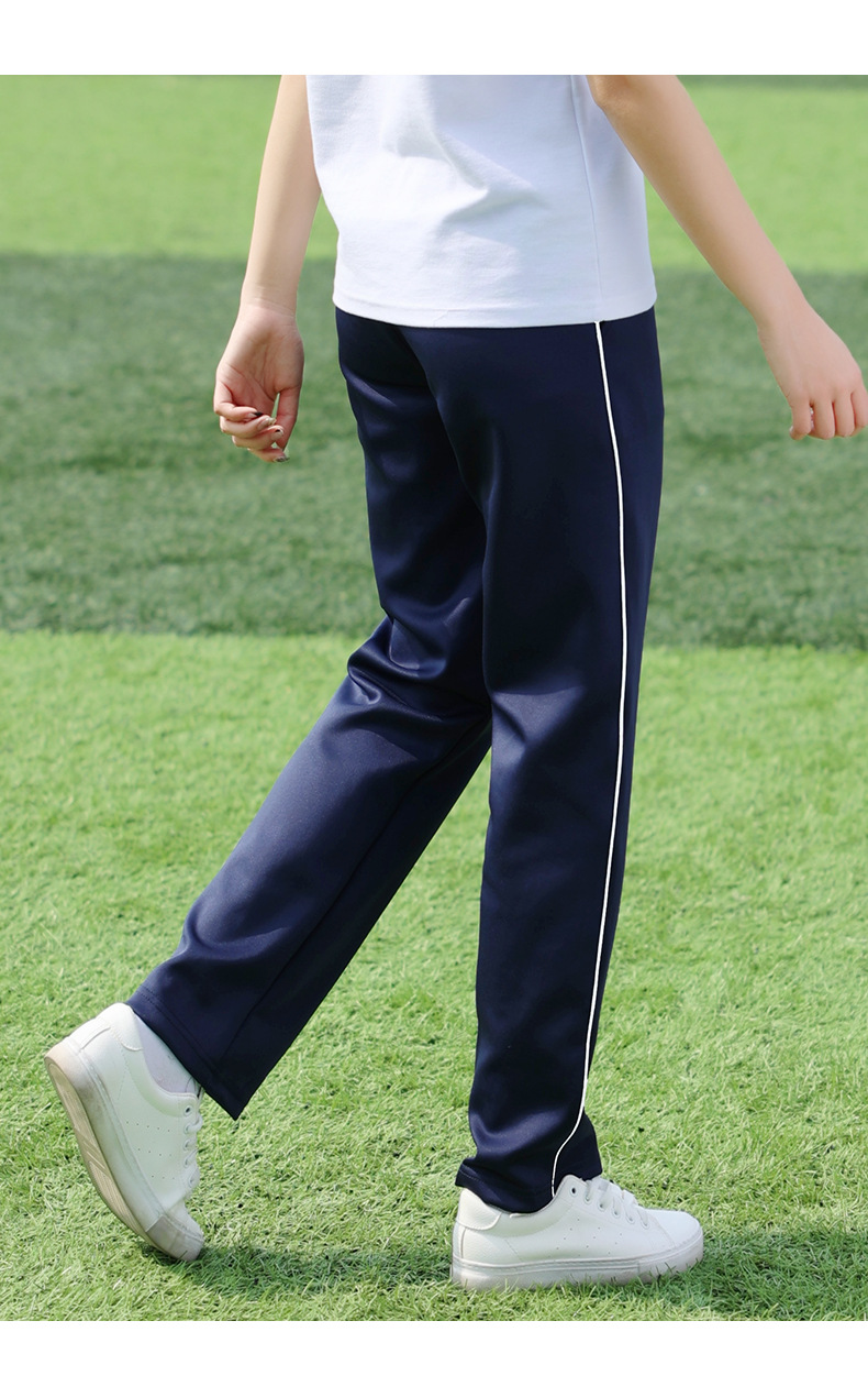 Plush and thickened one-bar and two-bar sports pants school pants H23-1210