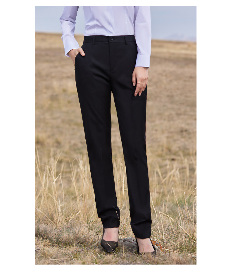 Business formal anti-wrinkle non-iron straight trousers 129-888 women trousers