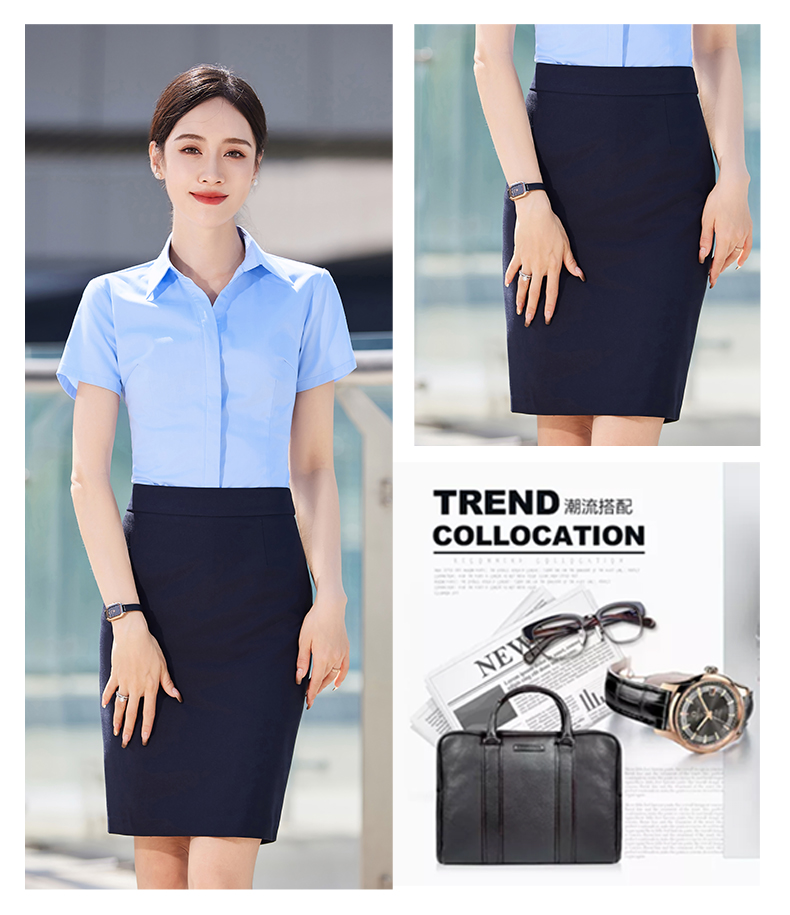 Urban white-collar workplace casual short-sleeved shirt DY1-TM118 short-sleeved shirt female