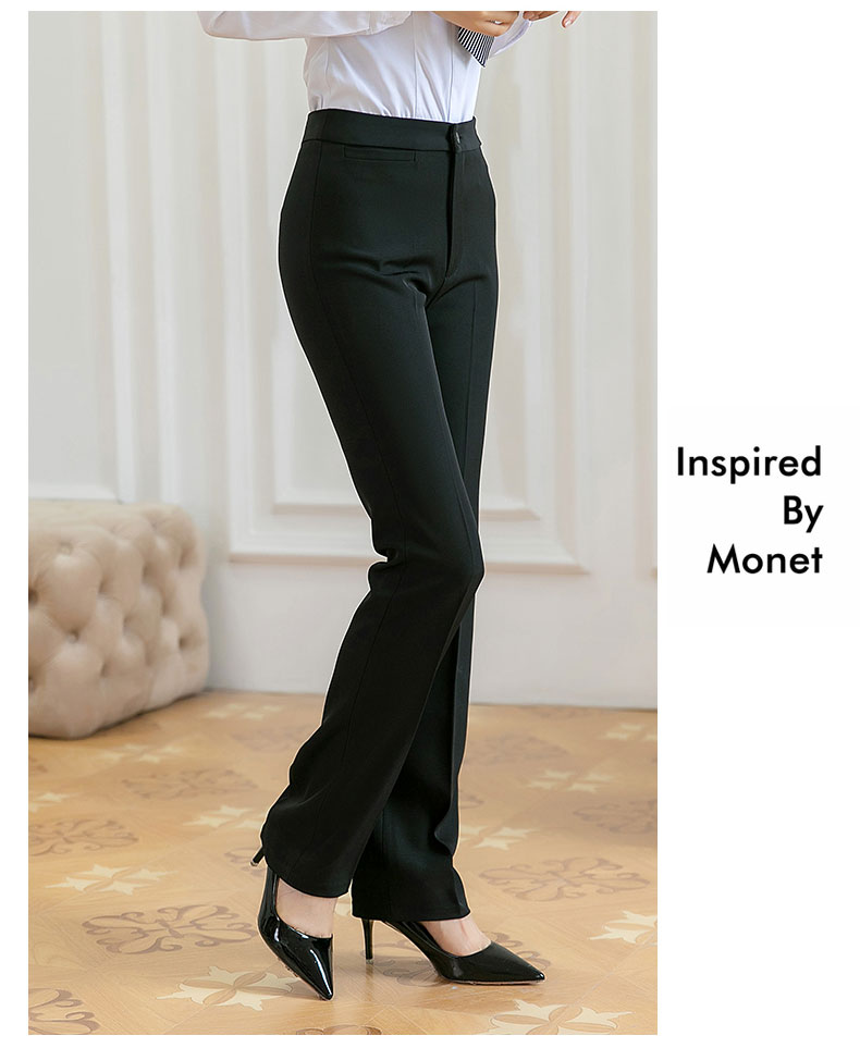 Business slim fit trousers for women 115-302 trousers (thick style)