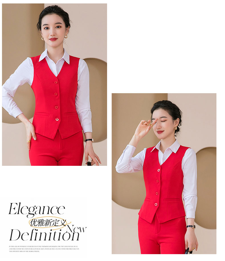 Fashion business commuter slim vest 115-6001 vest