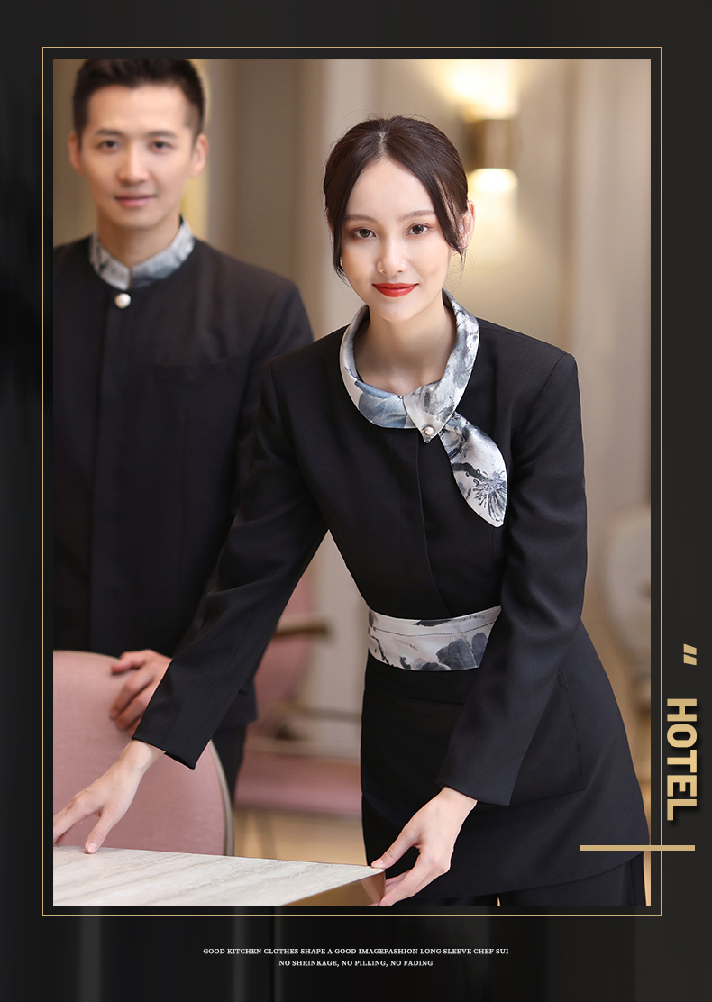 Rabbit collar waiter work clothes for women H02-21LY174-177 for women