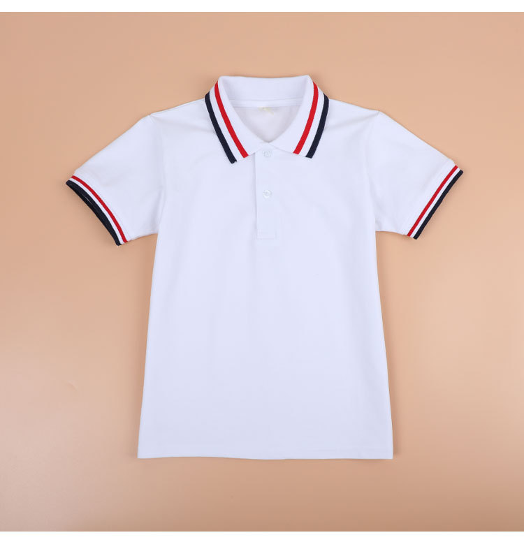 New arrival children school uniforms for boys and girls, class uniforms, kindergarten uniforms, short-sleeved T-shirts, POLO shirts G08-3369