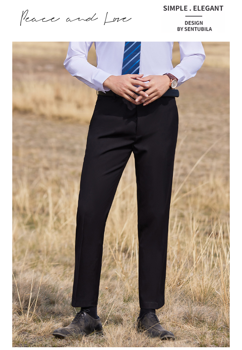 Business formal anti-wrinkle non-iron straight trousers 129-888 women trousers