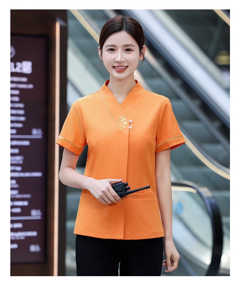 Auspicious flower cleaning work clothes female H19-Auspicious flower cleaning female