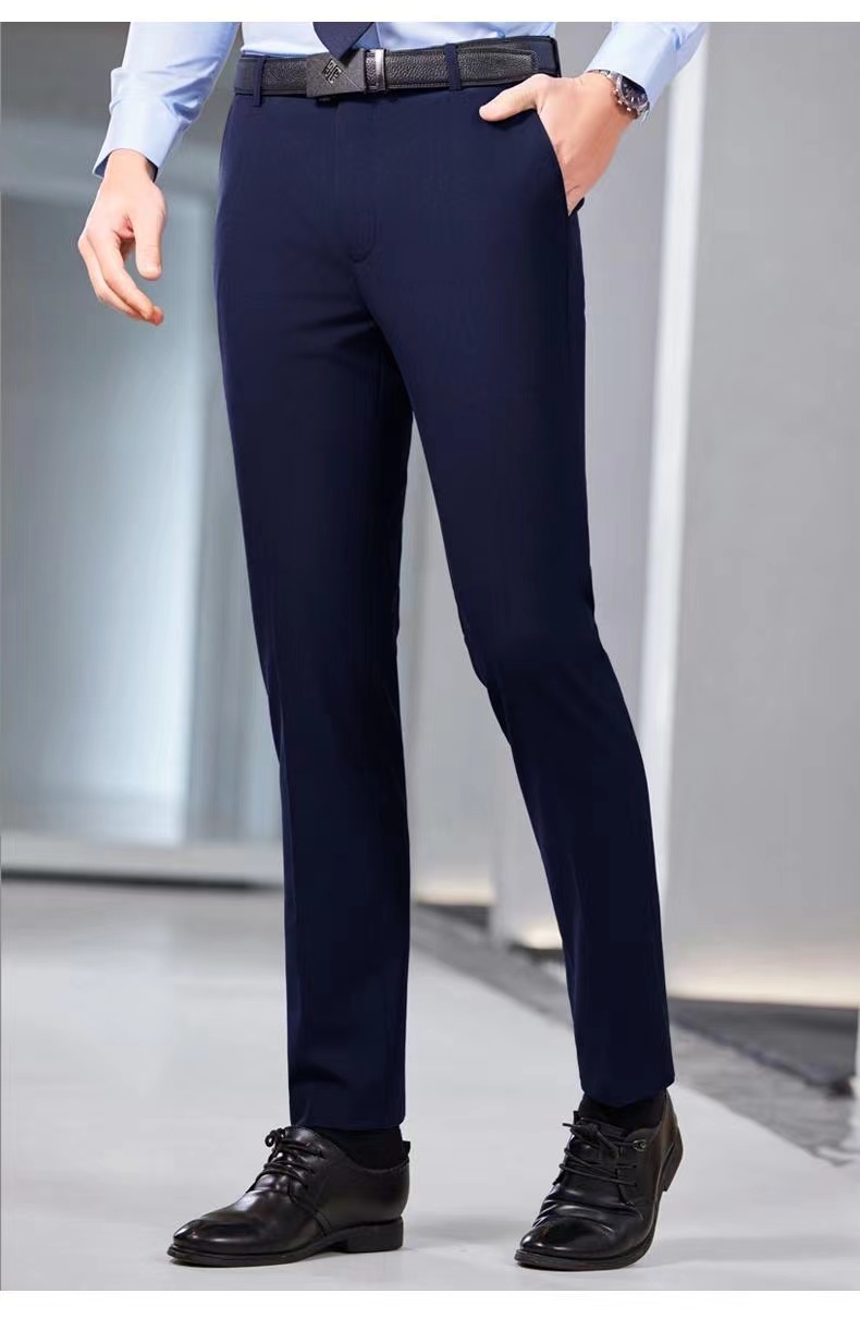 Business professional Tencel suit nine-point pants men 180-8899 trousers