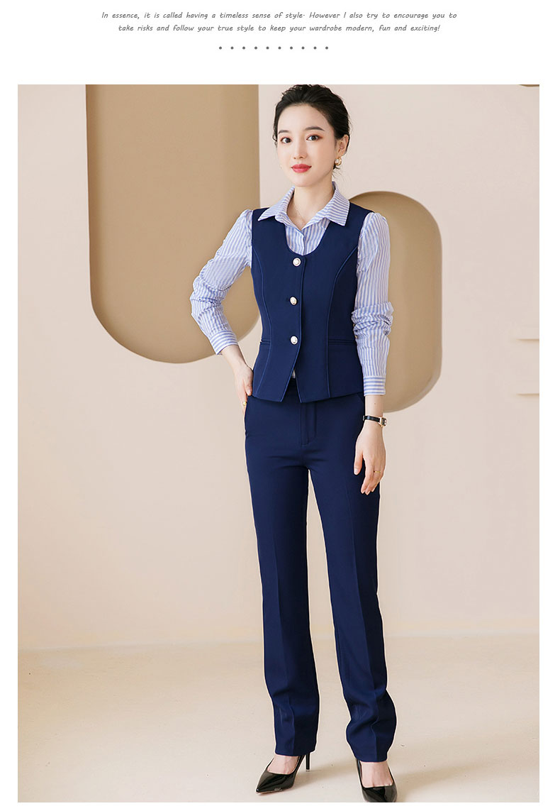 Business slim fit trousers for women 115-302 trousers (thick style)