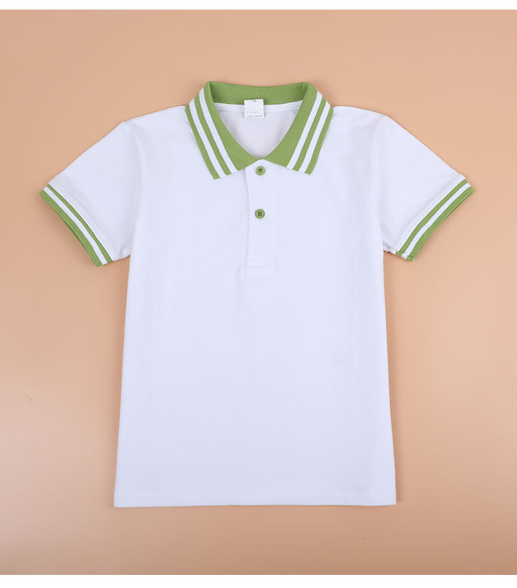 New arrival children school uniforms for boys and girls, class uniforms, kindergarten uniforms, short-sleeved T-shirts, POLO shirts G08-3369