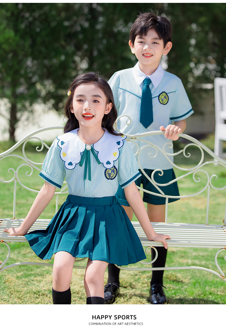 Comfortable and simple lapel British style school uniform suit 215-889