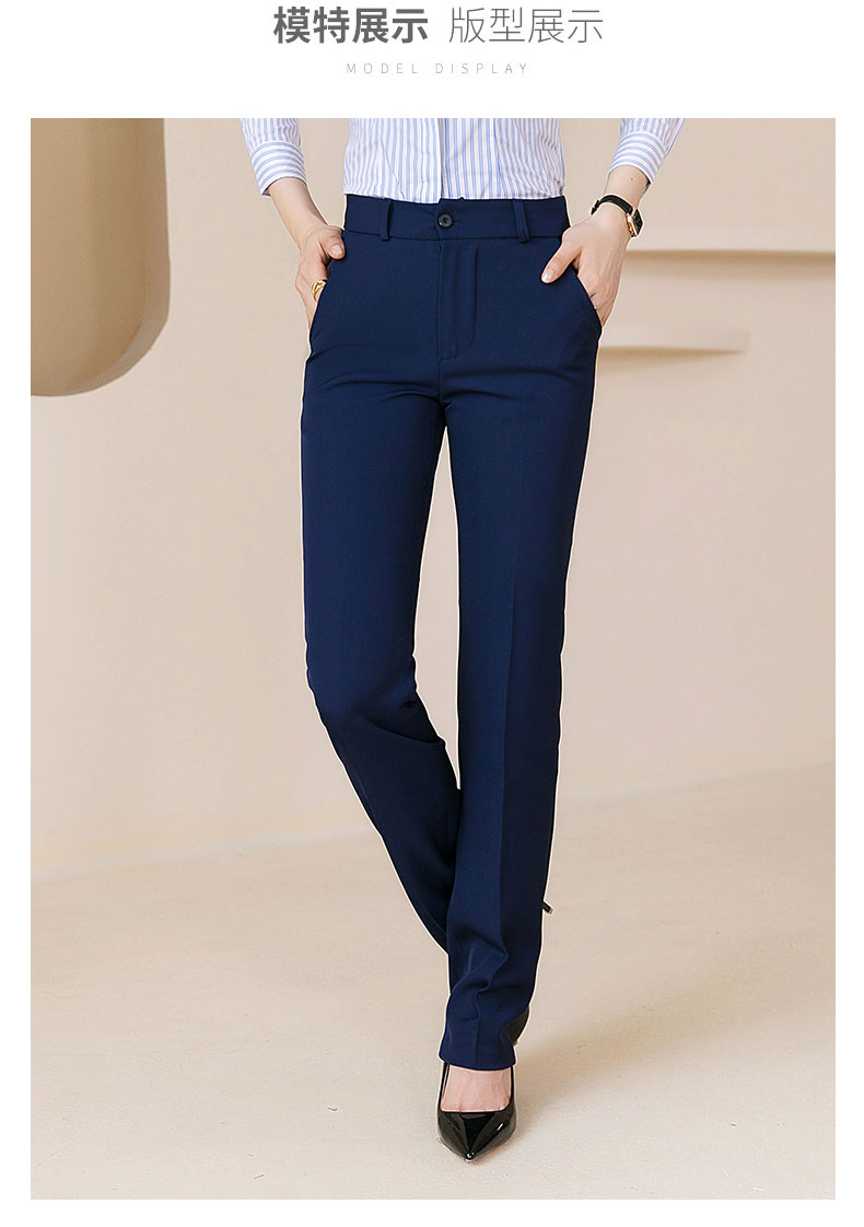 Business slim fit trousers for women 115-302 trousers (thick style)