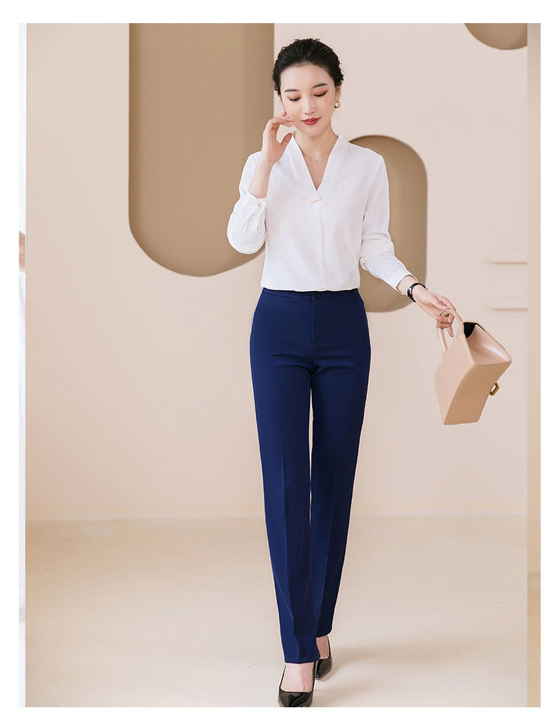 Business slim fit trousers for women 115-302 trousers (thick style)