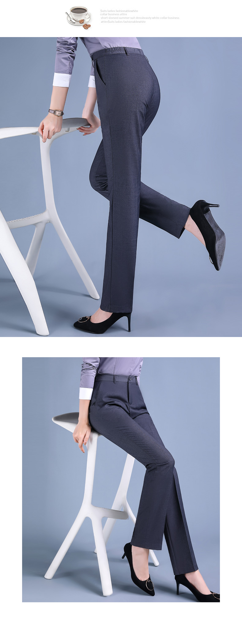 Slim fit commuter suit pants 171-803 women suit pants