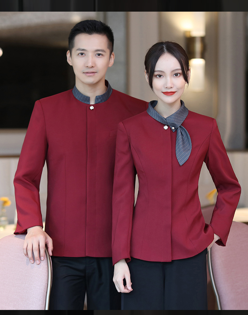 Rabbit collar waiter work clothes for women H02-21LY174-177 for women