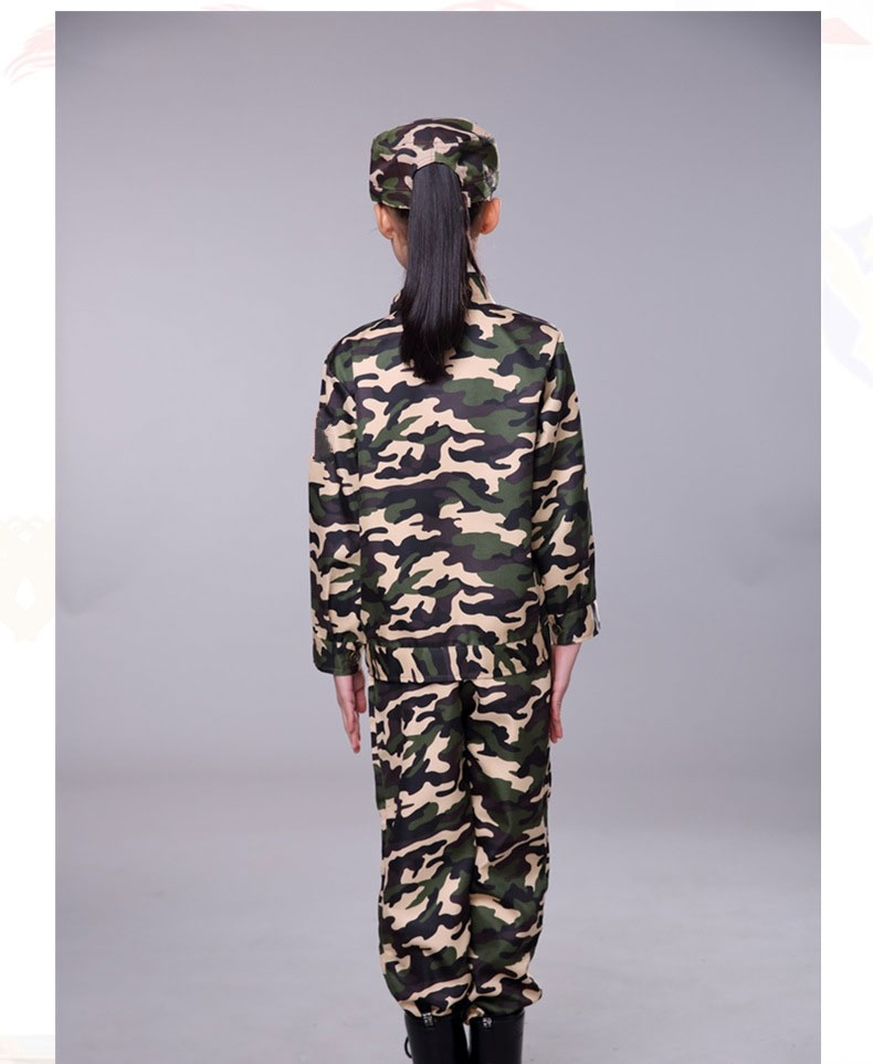 Children camouflage uniforms special forces frog suits military training summer camp physical fitness suits L07-M-68