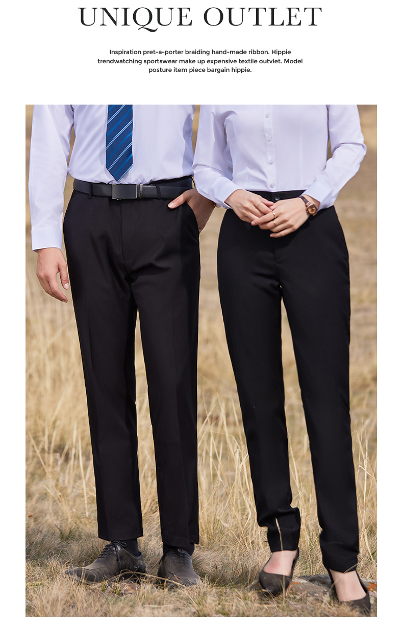 Business formal anti-wrinkle non-iron straight trousers 129-888 women trousers