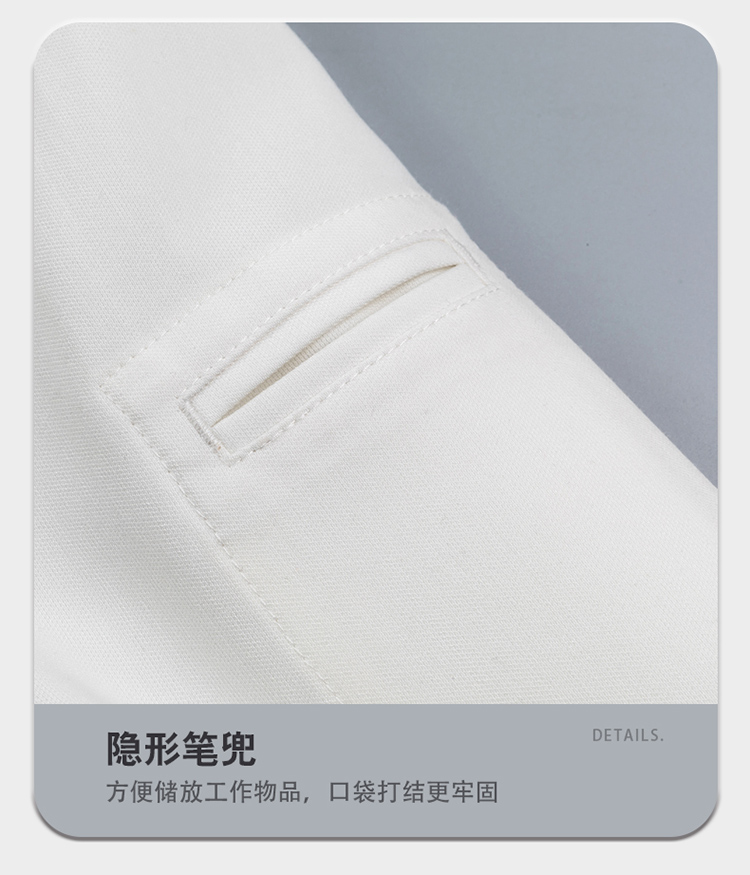 Three-quarter sleeves adjustable concealed placket short-sleeved chef uniform H01-24002