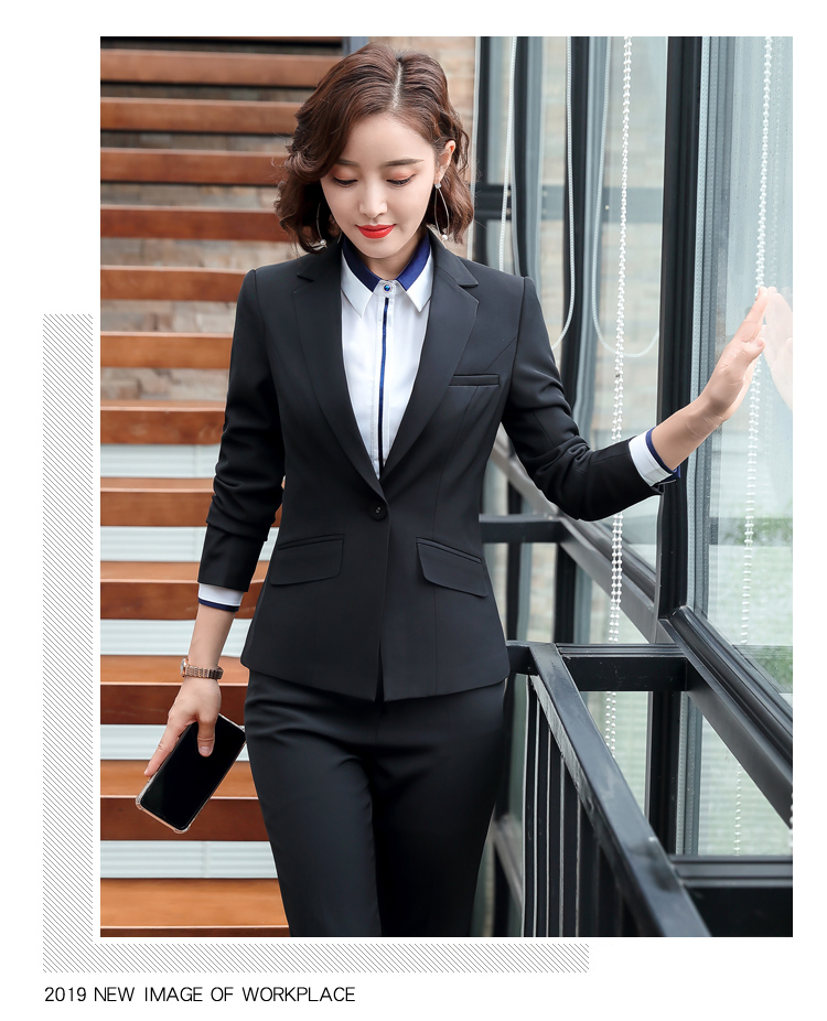 Fashion slim straight trousers for women DY3-1805