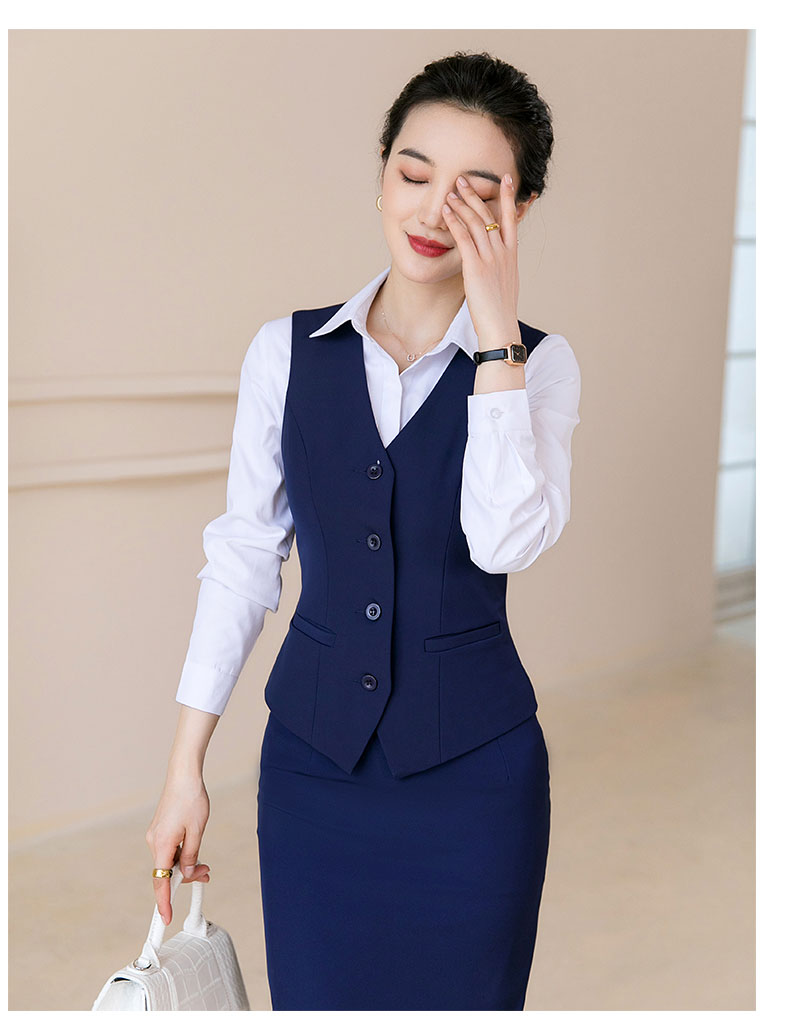 Fashion business commuter slim vest 115-6001 vest