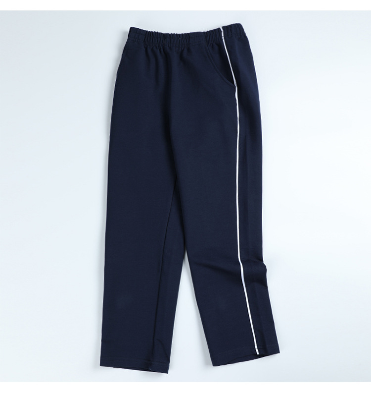 Children big kids student sports spring and autumn style dark blue school uniform pants G08-6688