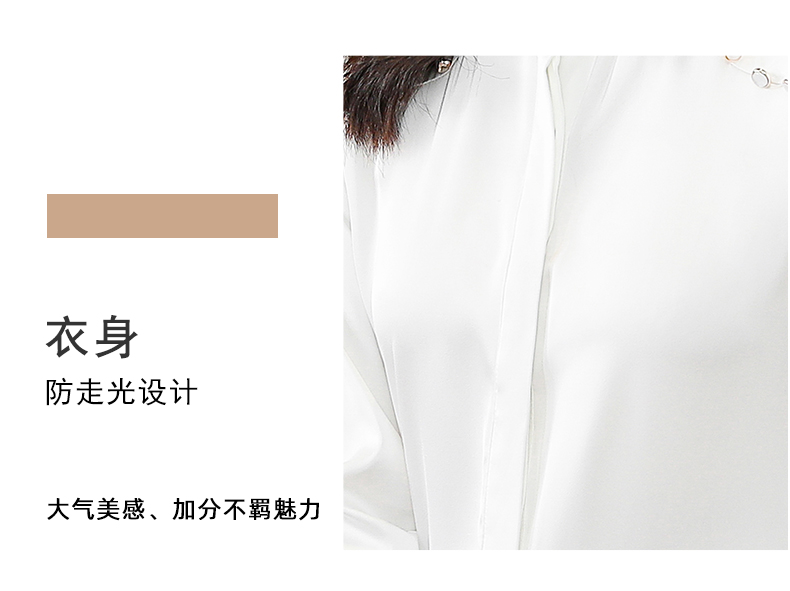 Spring and summer urban lapel long-sleeved shirt for women 104-Q6651 long-sleeved shirt top