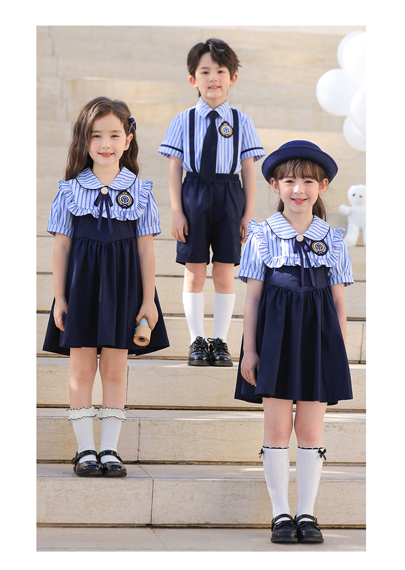 British fashion style small lapel school uniform suit 168-6953