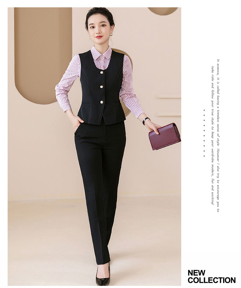 Business slim fit trousers for women 115-302 trousers (thick style)