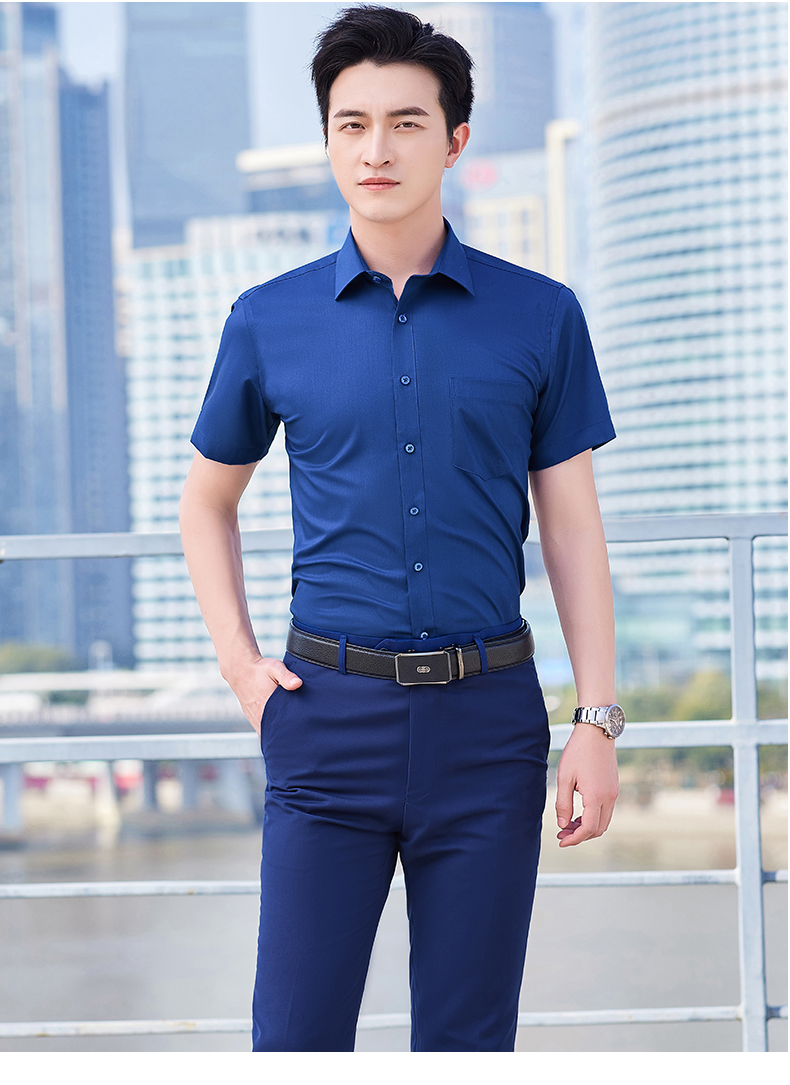 Urban casual short-sleeved shirt men 171-3908 short-sleeved shirt men