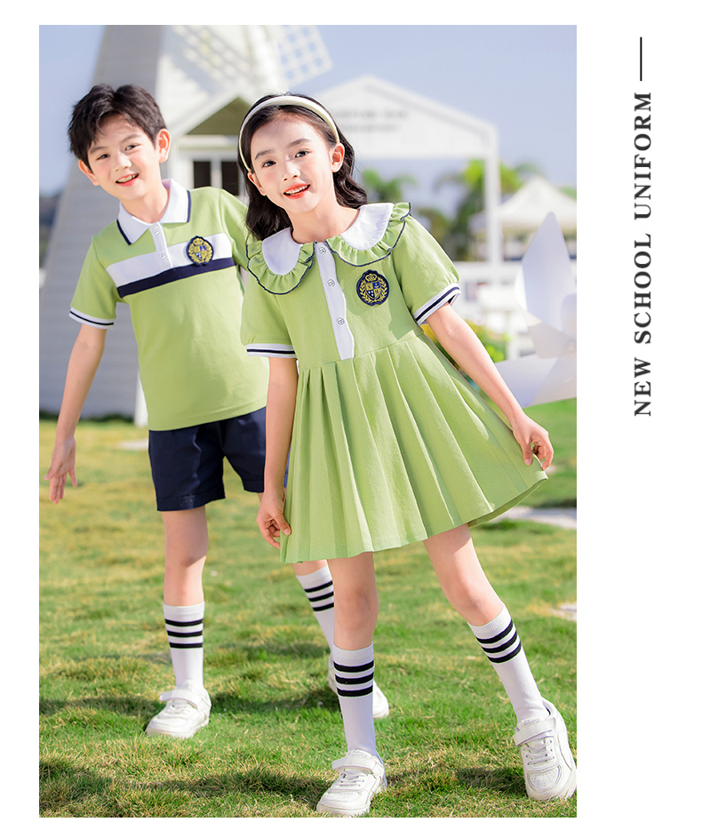 Comfortable campus British style school uniform suit 215-882+912