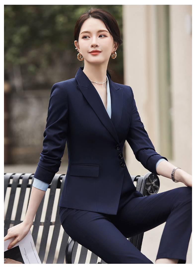 Simple and elegant light luxury business fashion professional suit jacket 114-3015