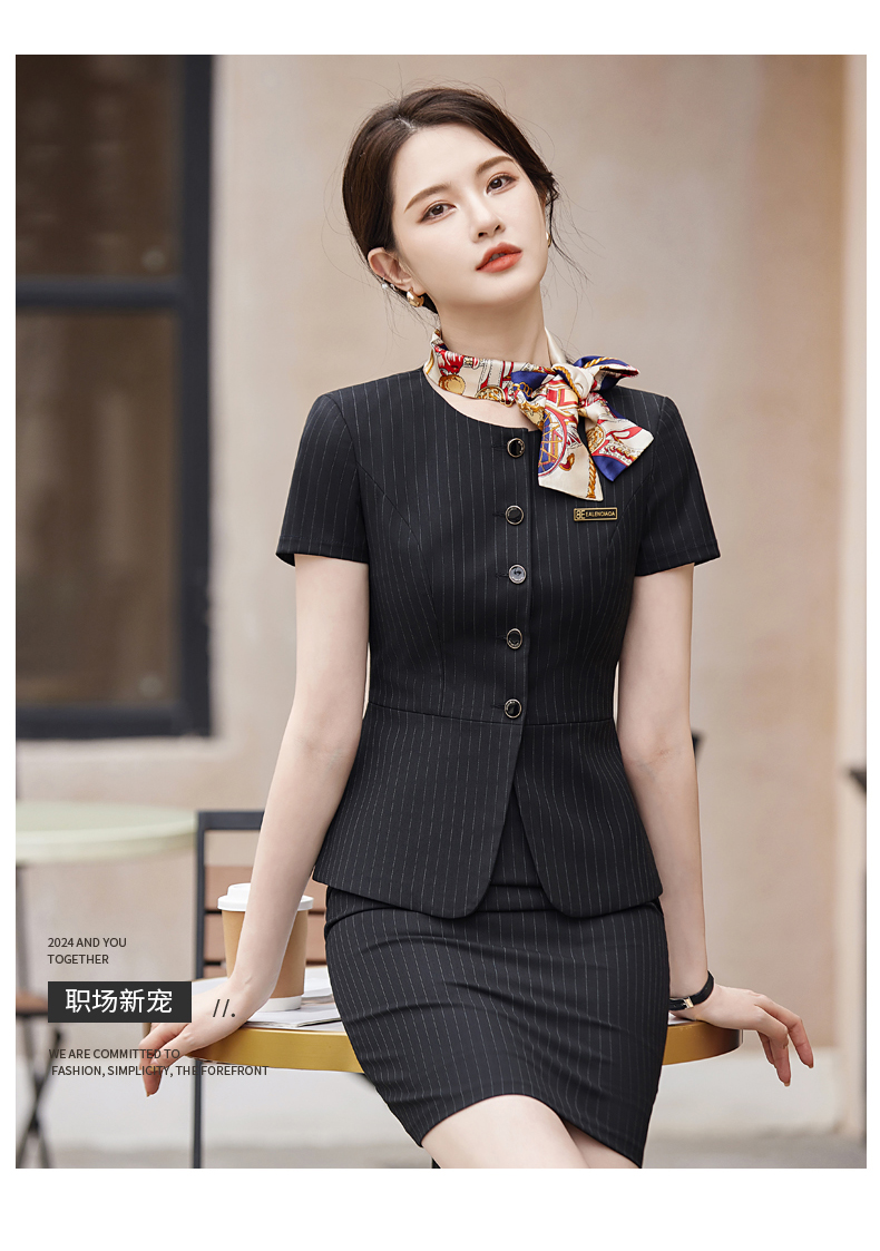 Slim waist design urban commuting business suit jacket 114-3019