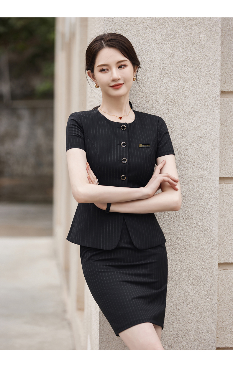 Slim waist design urban commuting business suit jacket 114-3019