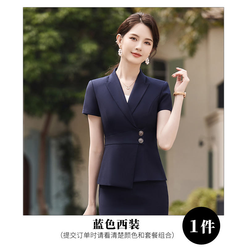 Waist design business commuter suit jacket 114-3023