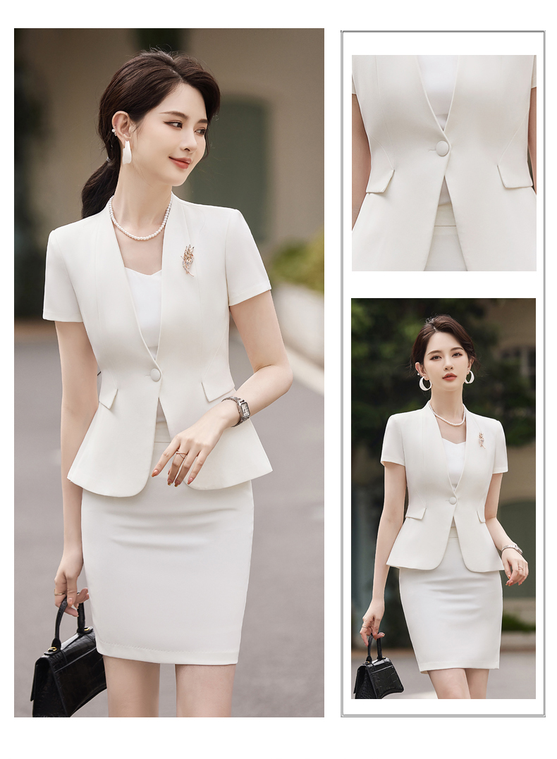 Crisp and stylish slim fit light luxury business fashion professional suit jacket 114-3031