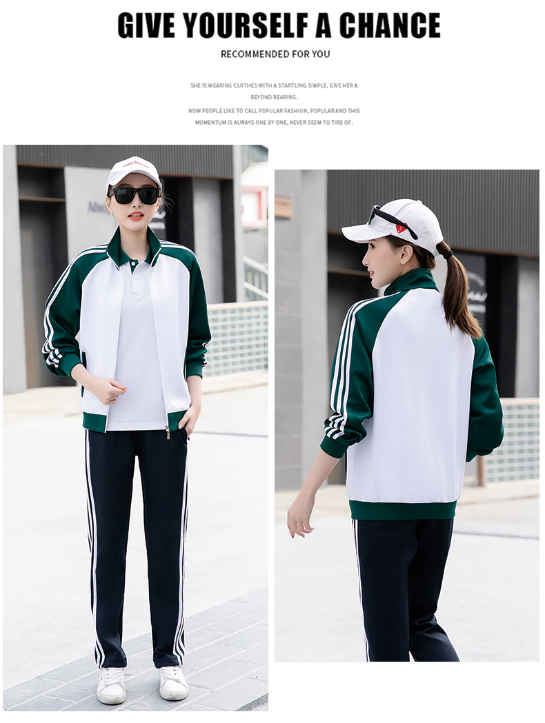 Fashion sports school uniform long-sleeved suit KI2-578 suit