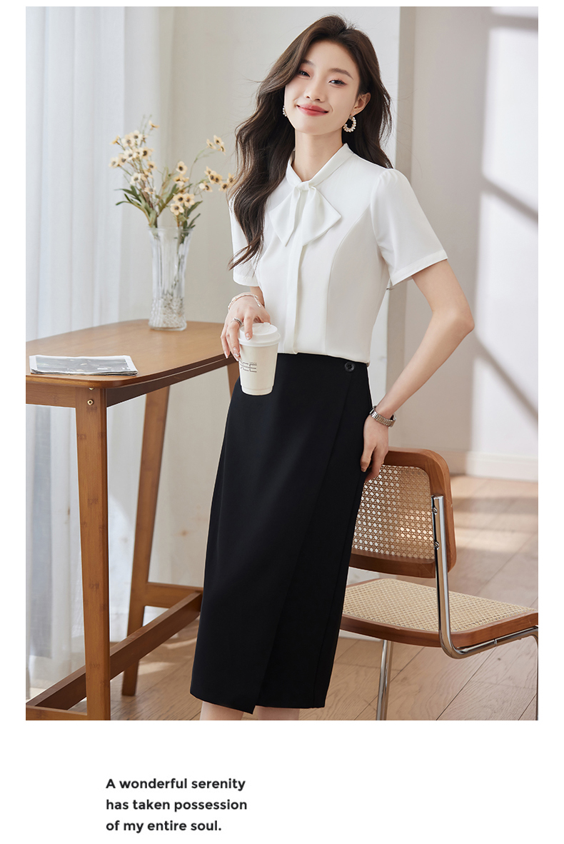 Waist slimming simple fashion skin-friendly commuting skirt DB1-706