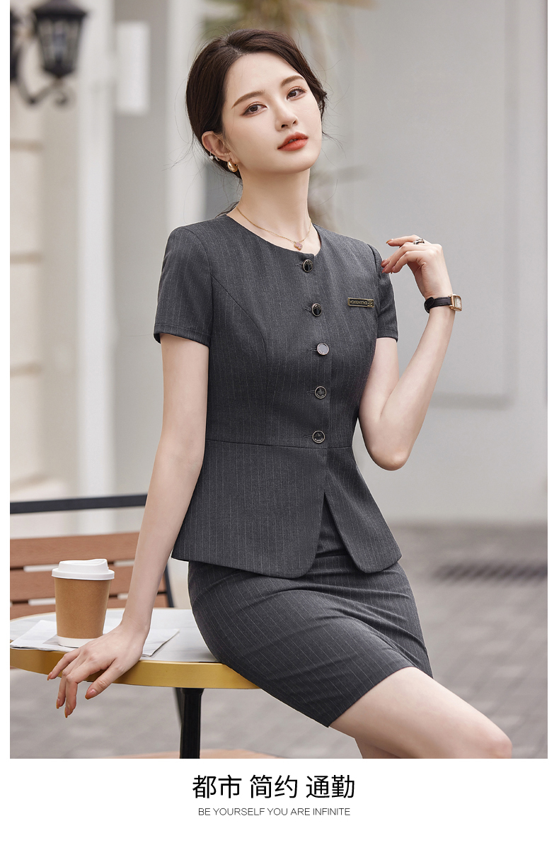 Slim waist design urban commuting business suit jacket 114-3019