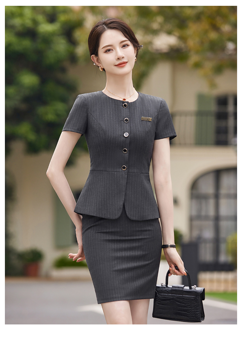 Slim waist design urban commuting business suit jacket 114-3019