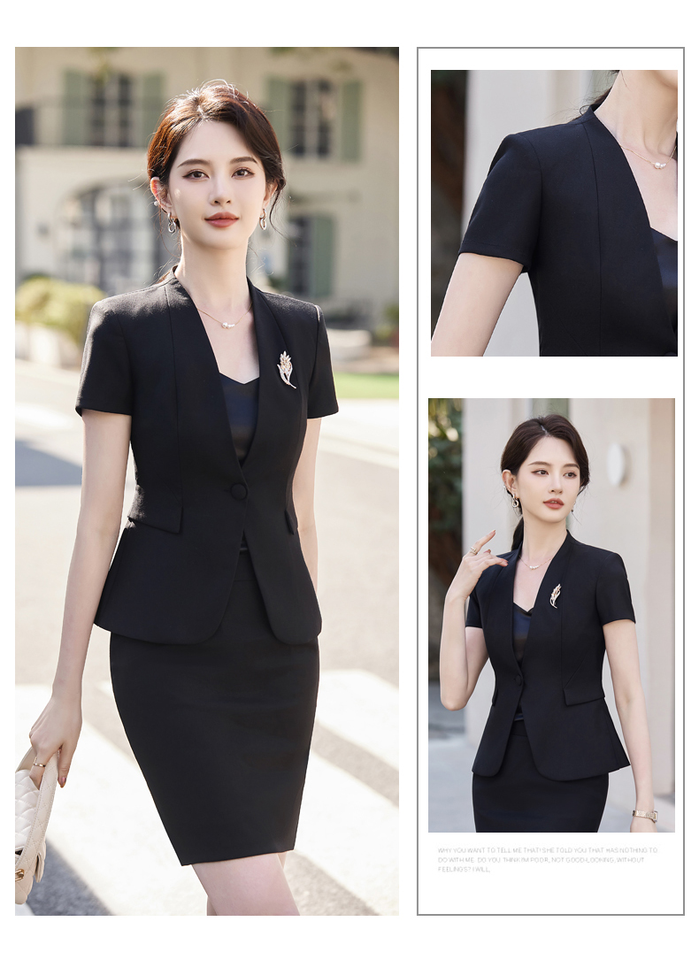 Crisp and stylish slim fit light luxury business fashion professional suit jacket 114-3031