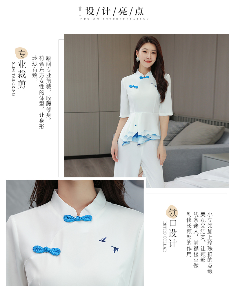 Soft, comfortable and breathable woven hotel clothing G25-3826