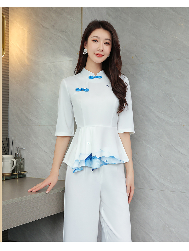 Soft, comfortable and breathable woven hotel clothing G25-3826