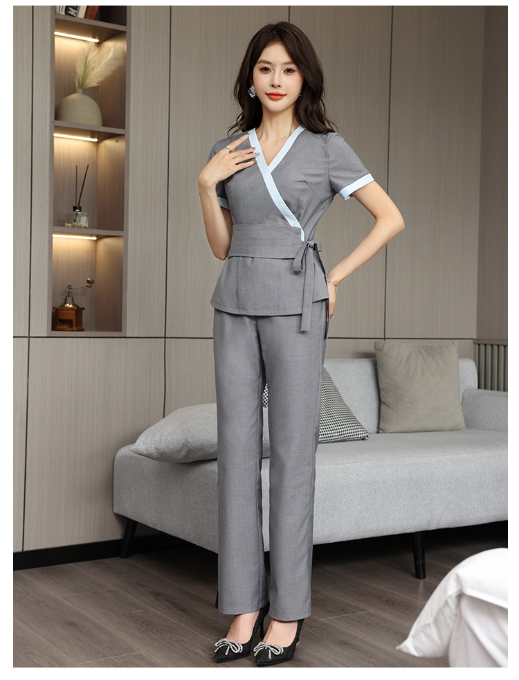 Comfortable breathable slim woven fashion hotel clothing G25-3828