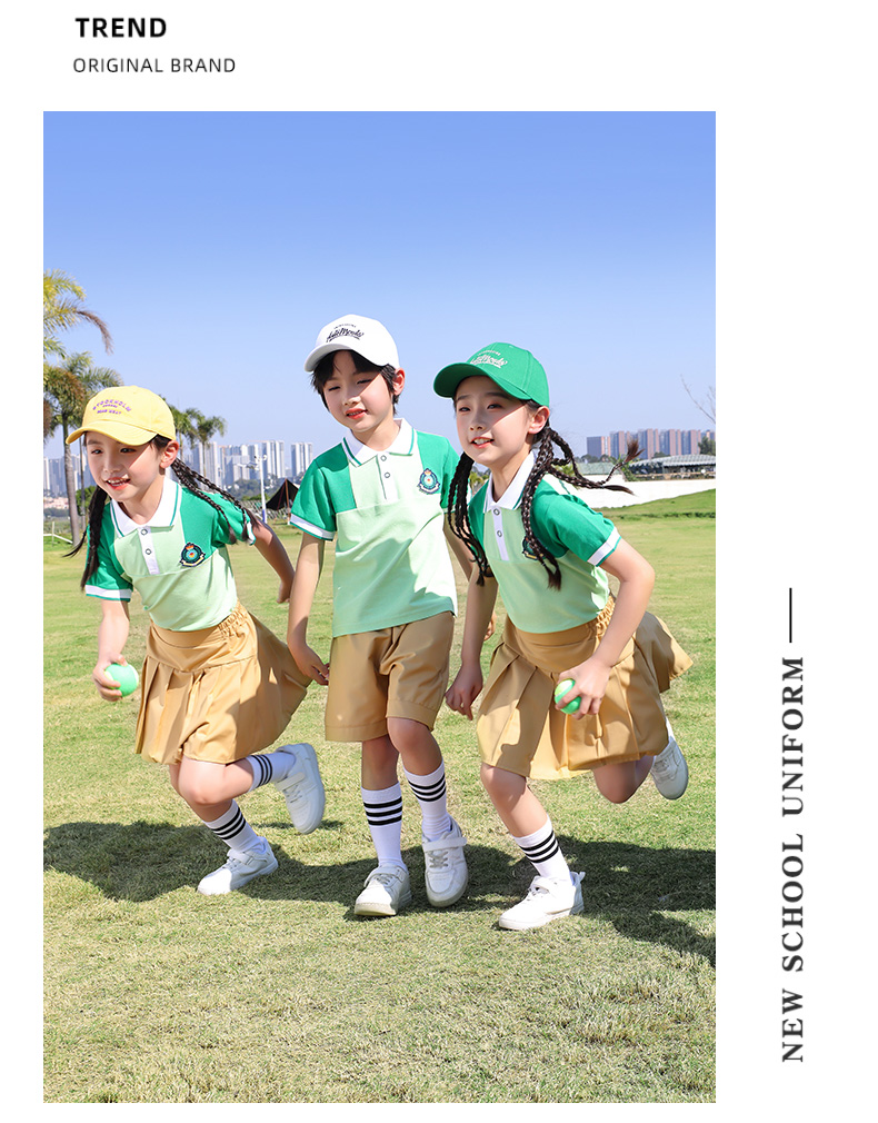 Comfortable, breathable, fashionable, British sports style school uniform suit autumn style 669-2465