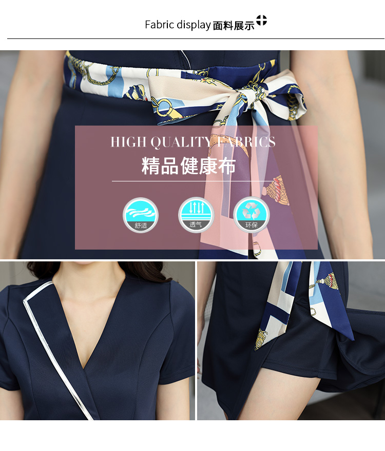 Health cloth spa beauty clothes foot bath massage technician clothes G25-2592-1