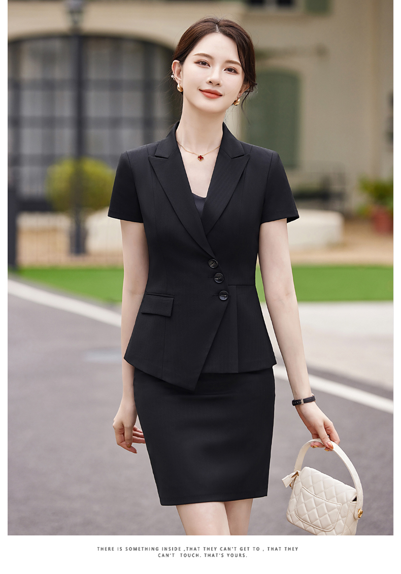 Waist design business commuter suit jacket 114-3023