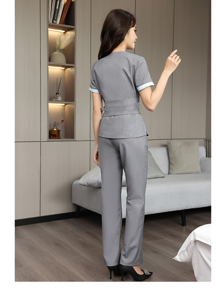 Comfortable breathable slim woven fashion hotel clothing G25-3828