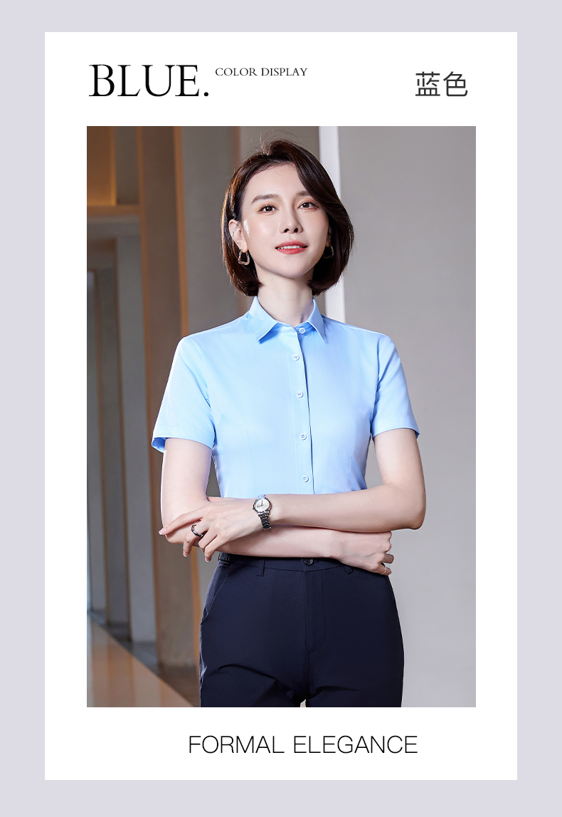 Bamboo fiber casual short-sleeved shirt for men and women DY9-899 short-sleeved