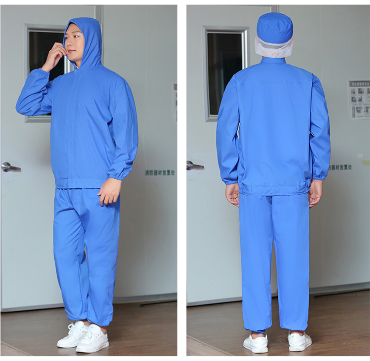 Polyester regular one-piece hooded food service uniform N01-408-412